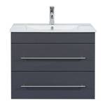 Meuble avec vasque Artemis Anthracite - Largeur : 76 cm