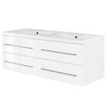 Meuble double vasque Aurelion XL Blanc brillant