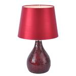 Lampe Cornelius Métal / Coton - 1 ampoule - Rouge