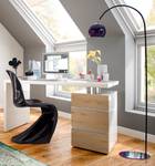 Bureau Houstrup Hoogglans wit/San Remo eikenhouten look