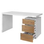 Bureau Houstrup Hoogglans wit/San Remo eikenhouten look