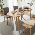 Table en bois massif FINSBY ovale Chêne massif