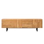 Sideboard BoWOOD Eiche massiv / Metall - Eiche / Schwarz