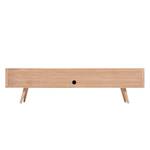 Tv-meubel Loca V deels massief wild eikenhout - Licht geoliede wild eikenhouten look - 180 x 42 cm