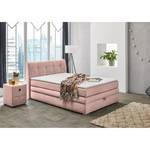 Boxspring Amelie (incl. opbergruimte) Structuurstof - Oud pink