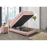 Boxspring Amelie (incl. opbergruimte) Structuurstof - Oud pink