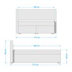 Boxspring Malvinas Antraciet - 160 x 200cm