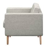 Fauteuil Croom Microfibre - Tissu Fida: Blanc - Sans repose-pieds