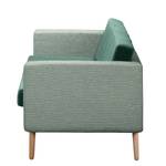 Sofa Croom I (2-Sitzer) Webstoff Fida / Samt Freda: Mintgrün / Petrol