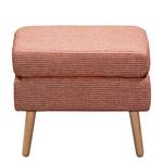 Gestoffeerde hocker Croom microvezel - Geweven stof Fida: Oud pink