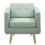 Fauteuil Croom Microfibre - Tissu Fida: Vert menthe - Sans repose-pieds