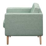 Fauteuil Croom Microfibre - Tissu Fida: Vert menthe - Sans repose-pieds