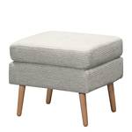 Repose-pieds Croom Microfibre - Tissu Fida: Blanc