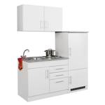 Küchenzeile Toronto I Weiß - Breite: 160 cm - Kochplatte