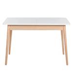 Table extensible LINDHOLM extensible - Chêne partiellement massif - Blanc - 120 x 90 cm