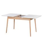 Table extensible LINDHOLM extensible - Chêne partiellement massif - Blanc - 120 x 90 cm