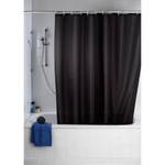 Rideau de douche anti-moisissures Pococi Tissu - Noir