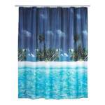 Rideau de douche plage avec palmiers Multicolore - Textile - 180 x 200 cm