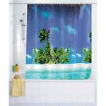 Rideau de douche plage avec palmiers Multicolore - Textile - 180 x 200 cm