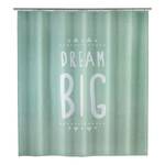 Duschvorhang Dream Big Grün - Textil - 180 x 200 cm