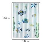 Duschvorhang Aquaria Multicolor - Textil - 180 x 200 cm