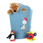 Wasmand Gerry Blauw - Textiel - 40 x 52 x 20 cm