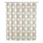 Rideau de douche anti-moisissures Stella Beige - Textile - 180 x 200 cm