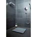 Caillebotis douche Lommel 100 % vinyle - Gris