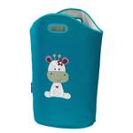 Wasmand Greta Turquoise - Textiel - 40 x 52 x 20 cm