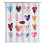 Rideau de douche Love Multicolore - Textile - 180 x 200 cm
