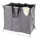 Wasmand Trio II Grijs - Textiel - 63 x 57 x 38 cm