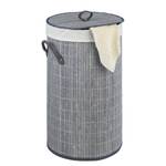 Wasmand Bamboo I Bamboe/textielmix - Grijs