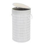 Wasmand Bamboo I Bamboe/textielmix - Wit