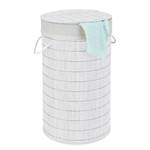 Wasmand Bamboo I Bamboe/textielmix - Wit