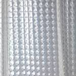 Duschvorhang Disco Durchsichtig - Textil - 180 x 200 cm