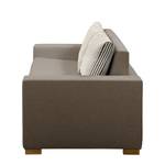 Schlafsofa LATINA Basic Webstoff - Webstoff Sari / Webstoff Habren: Taupe / Beige-Taupe - Breite: 153 cm