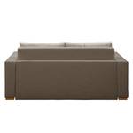 Schlafsofa LATINA Basic Webstoff - Webstoff Sari / Webstoff Habren: Taupe / Beige-Taupe - Breite: 193 cm