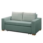 Schlafsofa LATINA Basic Webstoff - Webstoff Sari / Webstoff Habren: Mintgrau / Beige-Mintgrau - Breite: 153 cm