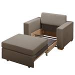 Fauteuil convertible LATINA basic Tissu - Tissu Sari: Taupe