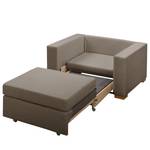 Fauteuil convertible LATINA basic Tissu - Tissu Sari: Taupe