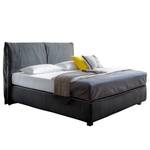 Boxspringbett Seaspray Webstoff - Anthrazit - 180 x 200cm - H2