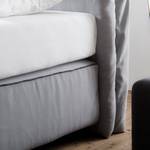 Boxspring Seaspray Geweven stof - Lichtgrijs - 180 x 200cm - Tweepersoonsmatras H2/H3