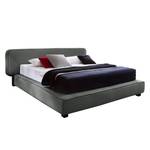 Lit boxspring Dochamps Tissu - Anthracite - 180 x 200cm - D2 souple