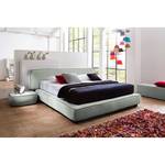 Boxspringbett Dochamps Webstoff - Lichtgrau - 180 x 200cm - H2