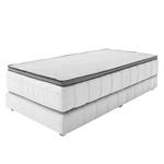 Boxspring Wodonga Geweven stof - Lichtgrijs