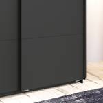 Armoire à portes coulissantes Breda Graphite - Largeur : 180 cm