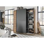 Armoire à portes coulissantes Cardiff Largeur : 135 cm - Sans portes miroir