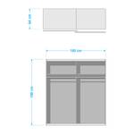 Schwebetürenschrank Meiningen Breite: 180 cm