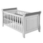 Babybed Bergen Scandinavisch grenenhout - Wit/grijs