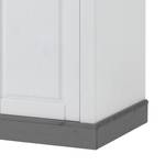 Armoire Bergen Pin nordique - Blanc / Gris clair